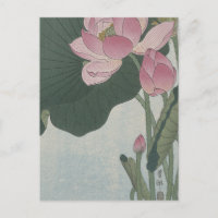 Fleurs de lotus épanouies par Ohara Koson