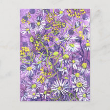 Fleurs de marguerite à pois Fleurs d'été Art flora