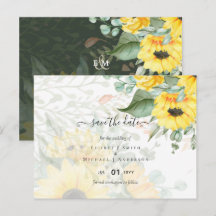 Fleurs de mariage TOURNESOLS magnifiques et verdur