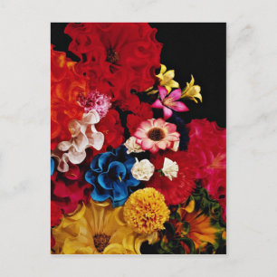 Carte Postale Fleurs de papier du Mexique