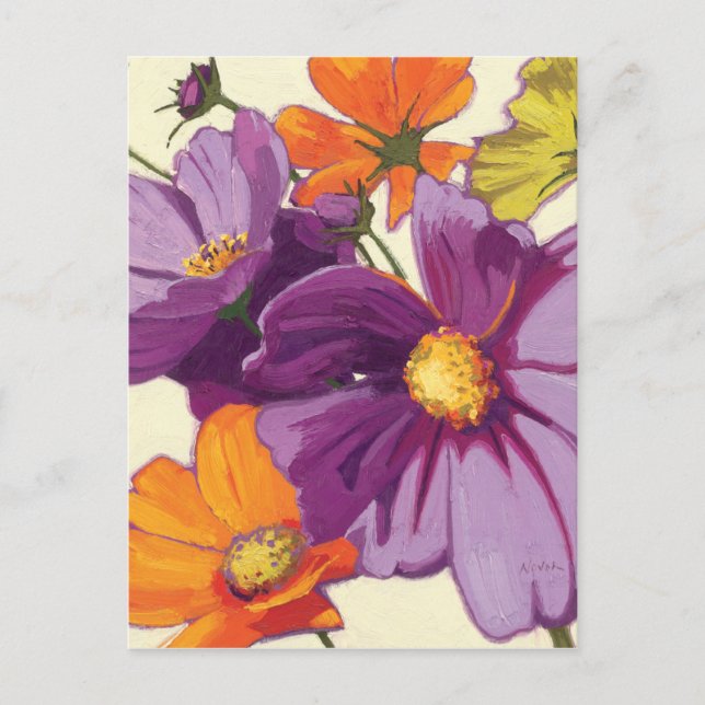 Carte Postale Fleurs décoratives (Devant)