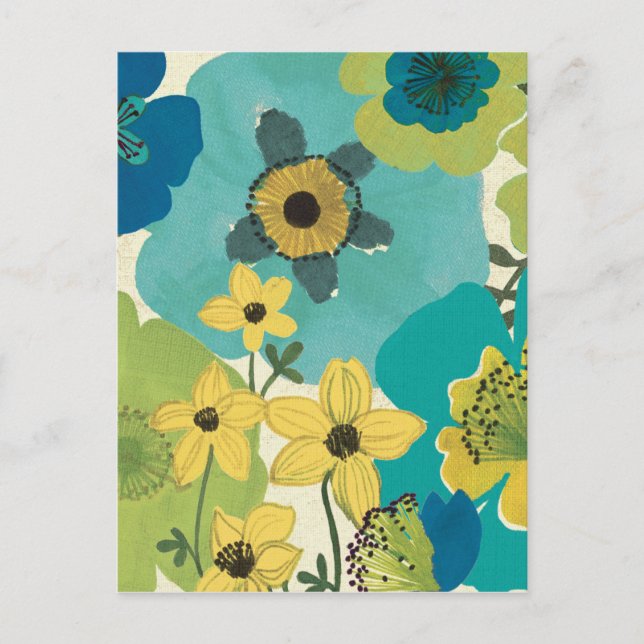Carte Postale Fleurs décoratives de jardin (Devant)