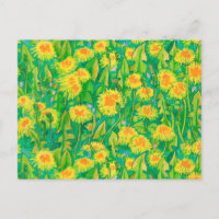Fleurs d'été en fleurs de Dandelion vert floral ja