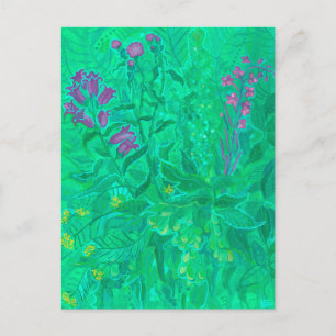 Carte Postale Fleurs d'été Fleurs sauvages du Nord Art Floral