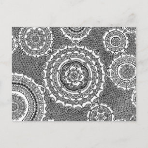 Carte Postale Fleurs d'horloge