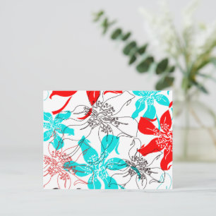 Carte Postale Fleurs en gras