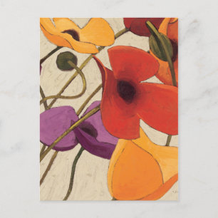 Carte Postale Fleurs et tiges de printemps