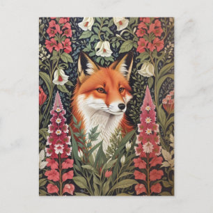 Carte Postale Fleurs Fox et Foxglove William Morris Inspiré