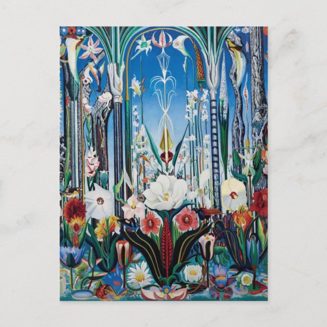 Carte Postale Fleurs Italie par Joseph Stella (Devant)
