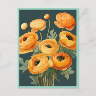 CARTE POSTALE FLEURS JAUNES #2