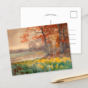 Carte Postale Fleurs jaunes par une journée grise   Julian Onder