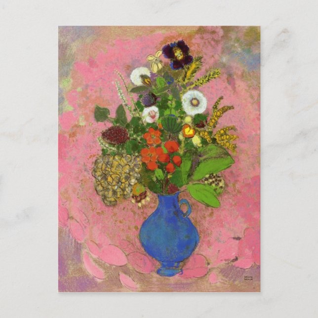Carte Postale Fleurs, Odilon Redon 1905 peinture florale (Devant)