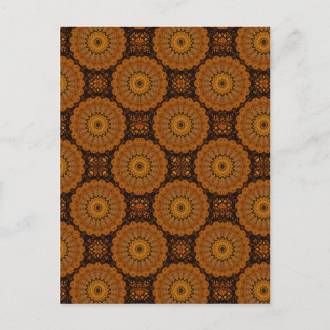Carte Postale Fleurs Orange (Devant)