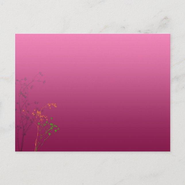 carte postale fleurs rétro (Devant)