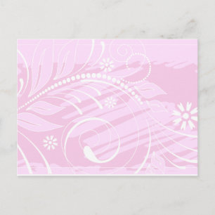 Carte Postale fleurs roses