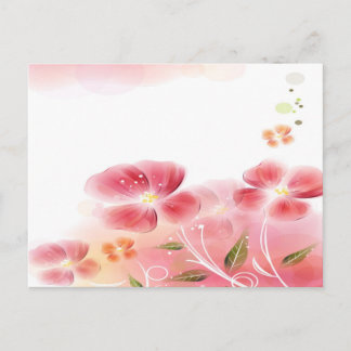 Carte postale Fleurs Roses