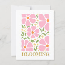 Fleurs roses Abstraites joueuses