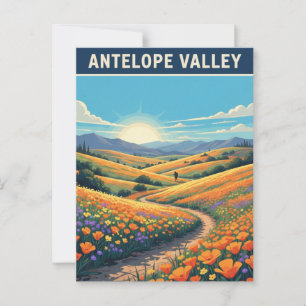 Carte Postale Fleurs sauvages de la Californie Antelope Valley