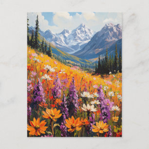 Carte Postale Fleurs sauvages pittoresques et beaux-arts de la m