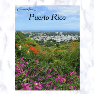 Carte Postale Fleurs tropicales à Ponce Porto Rico