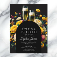 Fleurs Vibrantes Pétales Prosecco Réception de Mar