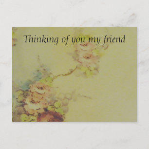 Carte Postale Fleurs vintages