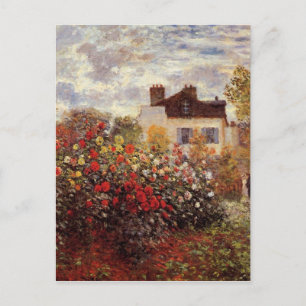 Carte Postale fleurs vintages monet-s-jardin-in-argenteuil-solei