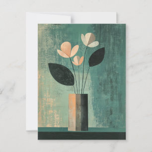Carte Postale Fleurs Whimsy minimalistes No.045