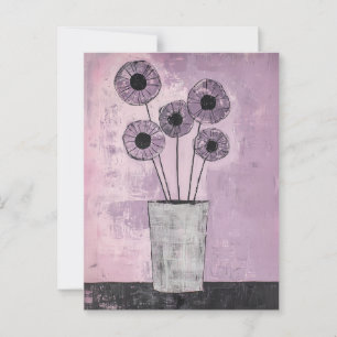 Carte Postale Fleurs Whimsy minimalistes No.054