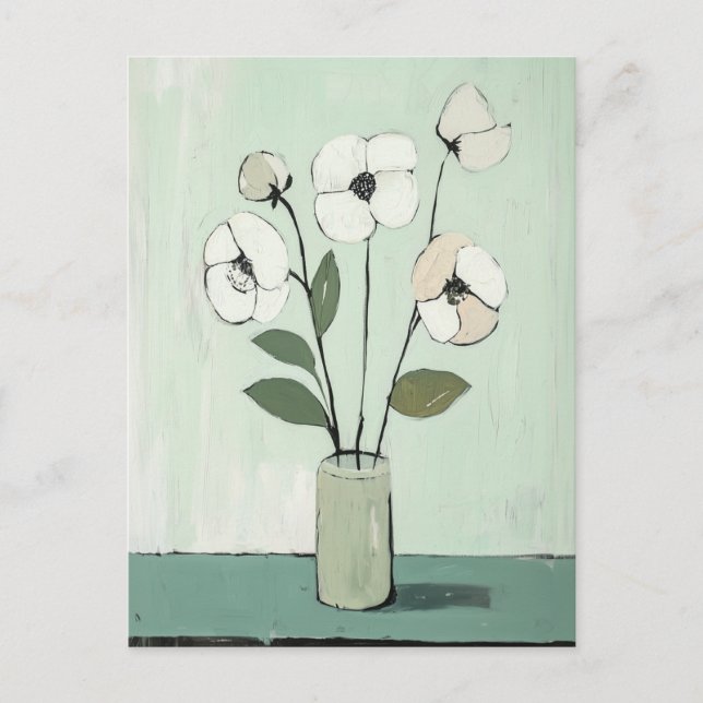 Carte Postale Fleurs Whimsy minimalistes No.057 (Devant)