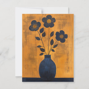 Carte Postale Fleurs Whimsy minimalistes No.061