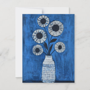 Carte Postale Fleurs Whimsy minimalistes No.070