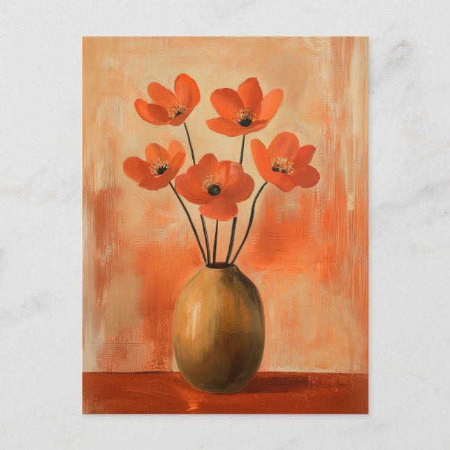 Carte Postale Fleurs Whimsy minimalistes No.083 (Devant)