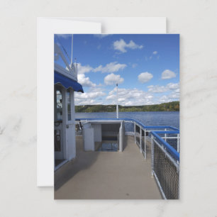 Carte Postale Fleuve Connecticut depuis un bateau