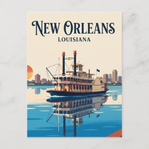 Carte Postale Fleuve Mississippi Louisiane