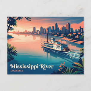 Carte Postale Fleuve Mississippi USA
