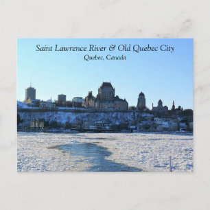 Carte Postale Fleuve Saint-Laurent & Vieux-Québec, Québec