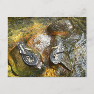 Carte Postale Flip Flops au printemps