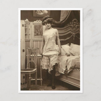 Carte Postale Flirt français - Pinup Vintage