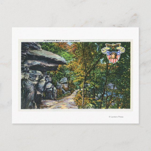 Carte Postale Flirt Walk Vue du Kissing Rock (Devant)