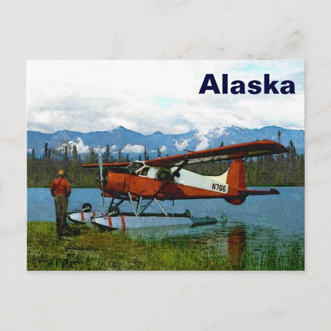 Carte Postale Floatplane De Havilland Beaver (Devant)