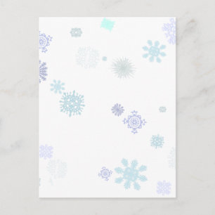 Carte Postale Flocons de neige pâles