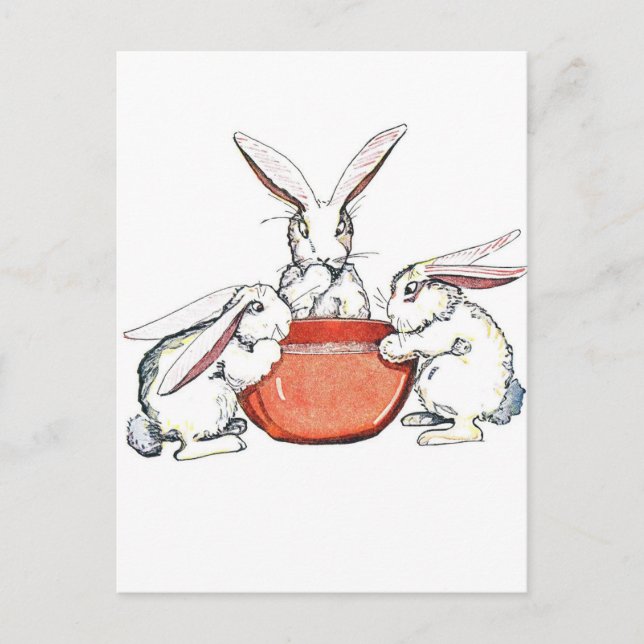 Carte Postale Flopsy, mopsy et queue de coton (Devant)