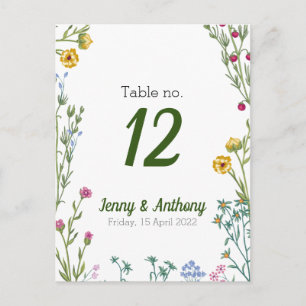 Carte Postale Floral botanique minimaliste moderne