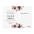 Floral Bourgogne, Nous avons déplacé Faire-part