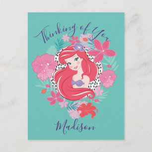 Carte Postale Floral Princess Ariel