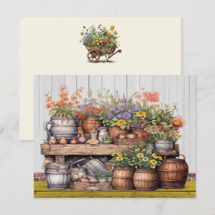 Carte postale Floral Rustic Gardening