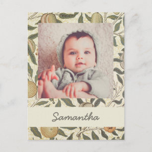 Carte Postale Floral vintage William Morris Fruit Art Nouveau