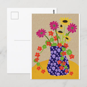 Carte postale florale