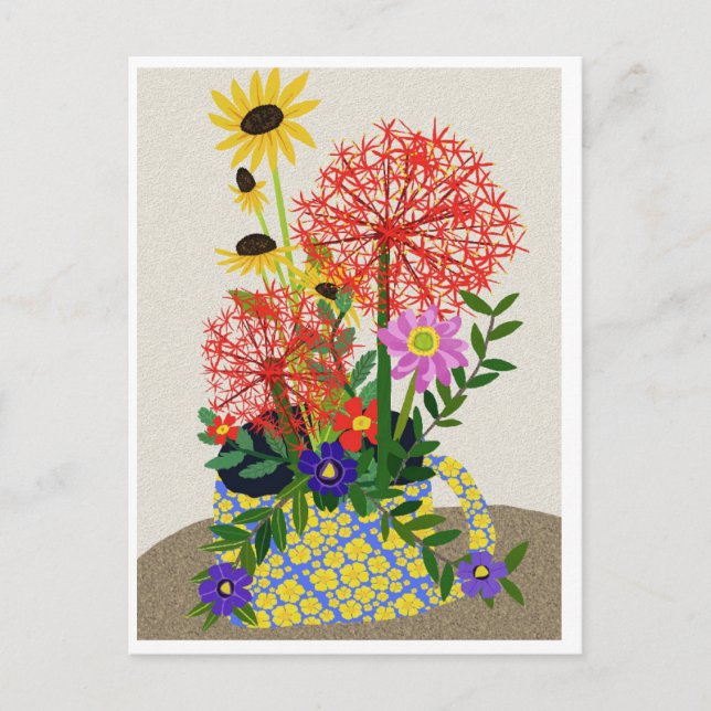 Carte postale florale (Devant)